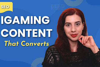 write SEO igaming articles that rank and convert