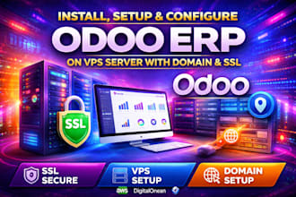 install, setup and configure odoo erp on vps server with domain and SSL