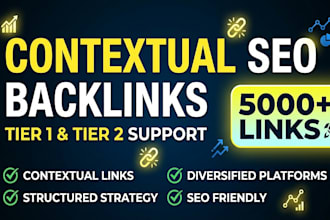 build contextual backlinks for tier 1 and tier 2 SEO strategy support