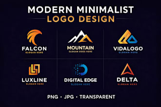 design modern minimalist logo using canva