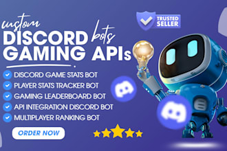 build a discord game stats bot, discord gaming api bot or player tracker bot
