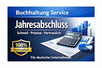 erstelle buchhaltung und jahresabschluss für deutsche unternehmen