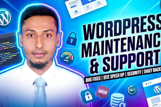 provide wordpress maintenance, support and consultation
