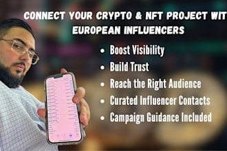 connect your crypto or nft project with european influencers for brand promotion