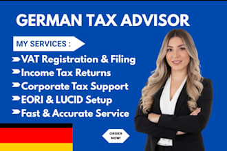 be your german tax advisor steuerberater for tax return and vat filing
