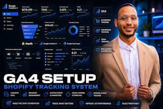 implement ga4 for shopify with full ecommerce tracking