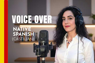 record a spanish female voice in castilian