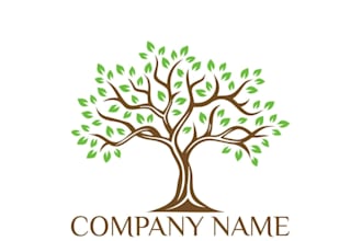 premium tree logo design  clean, unique,  brand focused