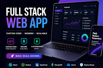 build a full stack web app with backend, user authentication and ai integration