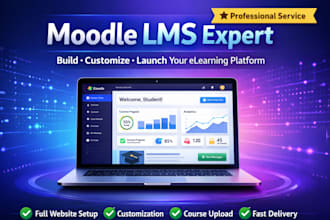 develop, customize and build your moodle lms website professionally