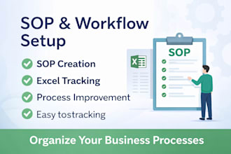 create sop, workflow process, and excel tracking system