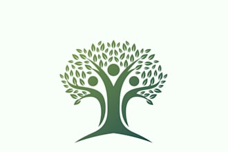 creative tree logo design  modern, minimal , professional