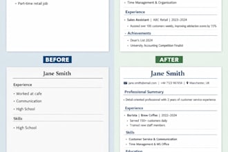rewrite, edit, and optimise your CV or resume effectively