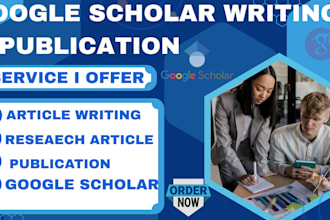 write and publish research articles on google scholar journals