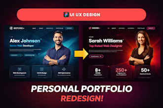 do stunning portfolio website in figma