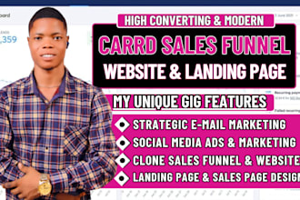 design carrd website, redesign carrd website,  carrd website, carrd landing page