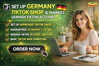 setup germany tiktok shop create german tik tok shop marketing tiktok account