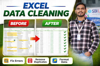 clean, data formatting and fix error