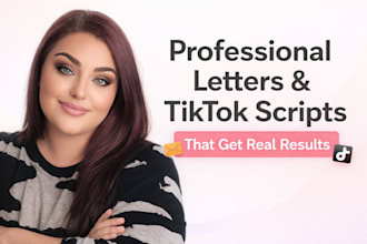 write a professional letter for any situation
