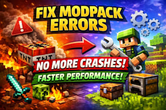 fix minecraft modpack crashes, optimize performance and convert forge to fabric