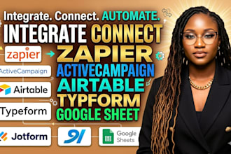 integrate connect zapier activecampaign airtable typeform jotform google sheet