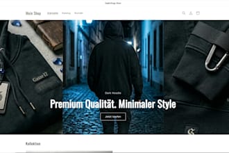 build a clean and modern shopify store for your business