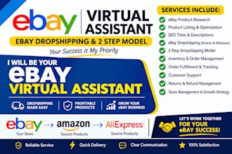 be your ebay dropshipping VA ebay VA ebay 2step VA ebay expert