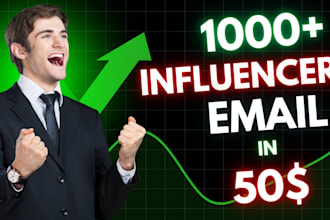 find best twitch and youtube influencer leads research email list for marketing