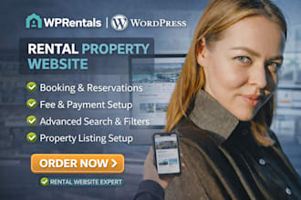 wp rentals real estate wordpress website wp rentals customization elementor pro