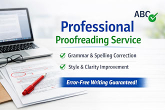 correct grammar, spelling, and punctuation errors