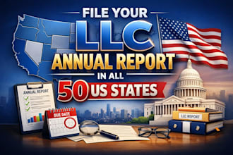 file your llc annual report in all 50 US states, fast and accurately
