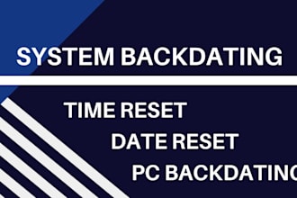 do accurate system backdating and date correction professionally