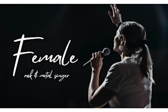 record female metal or rock vocals with screams, growls and powerful energy