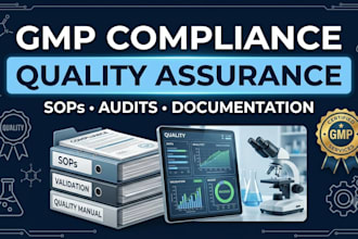 write pharma gmp sops, bmr, bpr and QA documentation