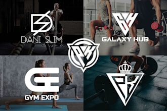 design modern sports, gym and fitness logo for your brand