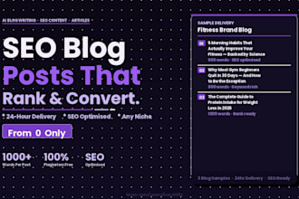 write SEO blog posts for your business using ai