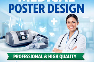 design professional medical poster for your business