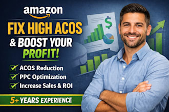fix high acos amazon PPC ads and boost your profit with expert optimizati