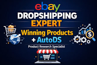 do ebay dropshipping product research and autods listing