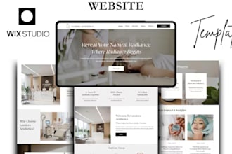 design salon, beauty, spa, massage, body care, coaching, yoga website