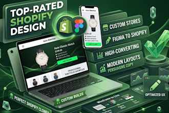 design a high converting shopify store, shopify store design, shopify clone