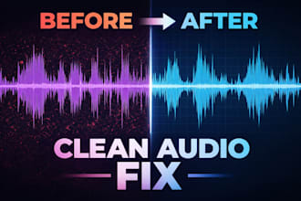 clean noisy dialogue and fix audio for videos and interviews