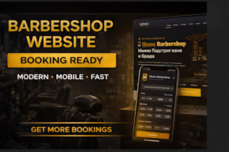 build a modern barbershop or beauty salon website