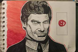 draw a unique stylized portrait from your photo