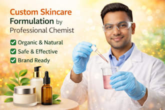 develop custom organic skincare and cosmetic formulations