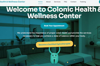 design wix colon hydrotherapy website wix detox clinic wellness booking system