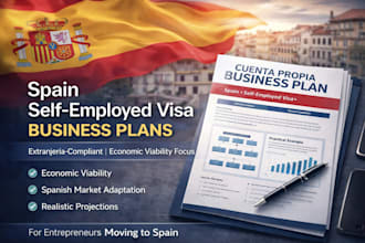create a business plan for visa spain cuenta propia