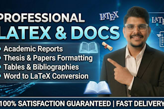 write, format, and edit academic reports and documents in latex and word