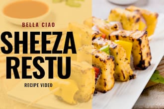 design aesthetic food recipe cards and social media posts