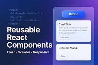 create reusable react components